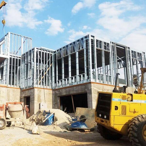 low cost steel frame house for sale